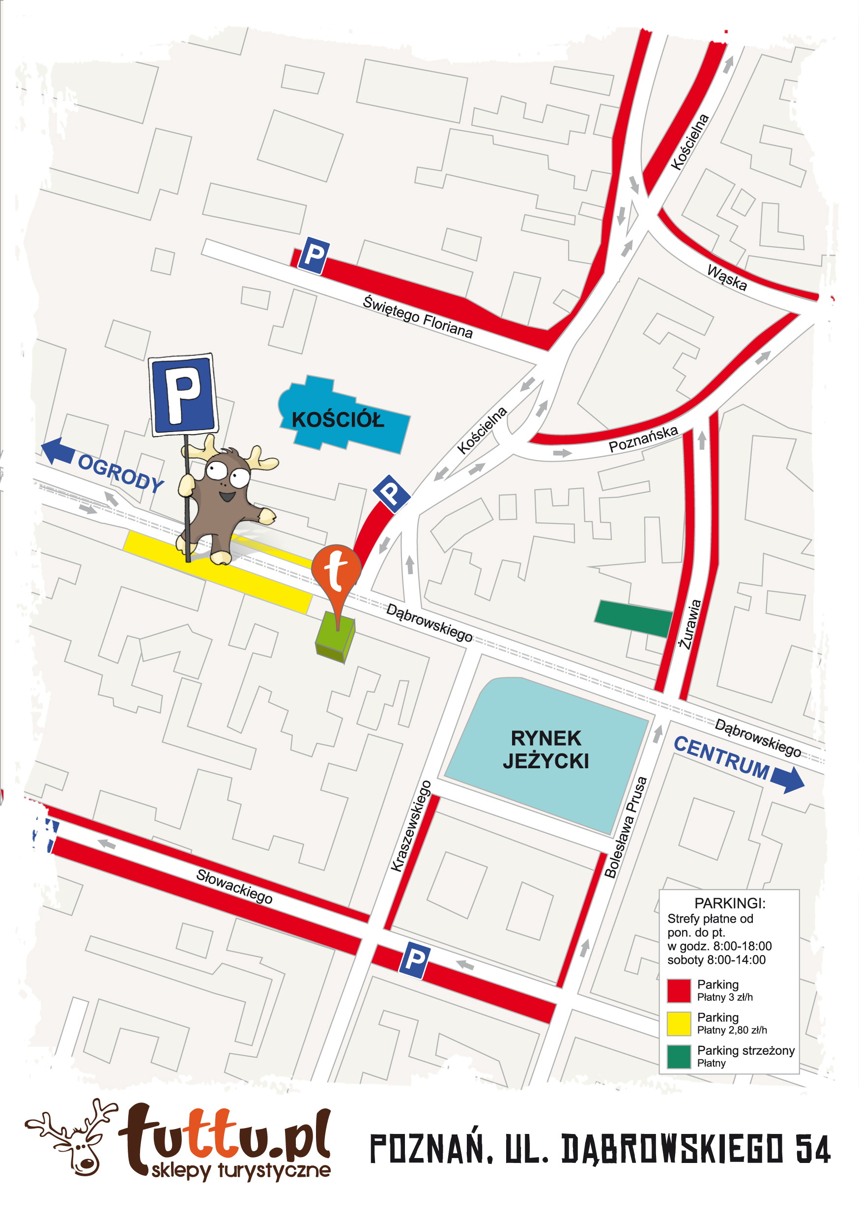 Parkingi przy Tuttu Poznań